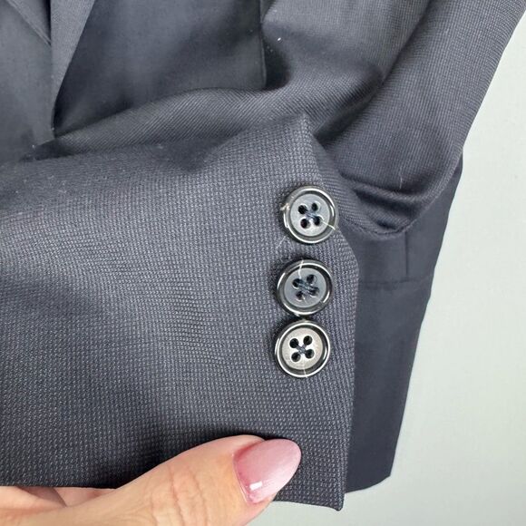 BURBERRY | Dark Blue 100% Wool Blazer Sport Coat Men’s Size 40 Regular UK - Picture 5 of 9